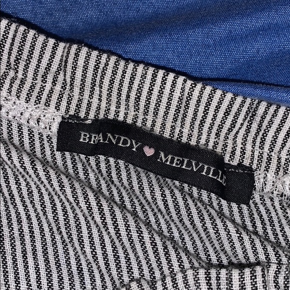 Brandy Melville Off the shoulder striped top - Picture 2 of 4